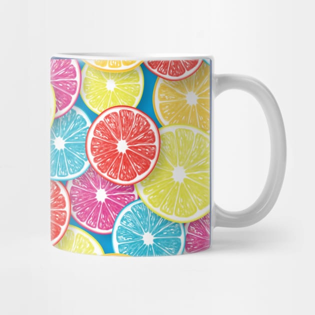 Citrus fruit slices pop art 2 by katerinamk